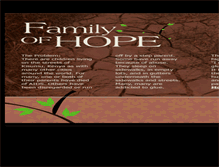 Tablet Screenshot of familyofhope.org